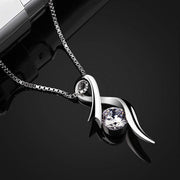 Silver Plated Hollow Elegant Retro Pendant Necklace