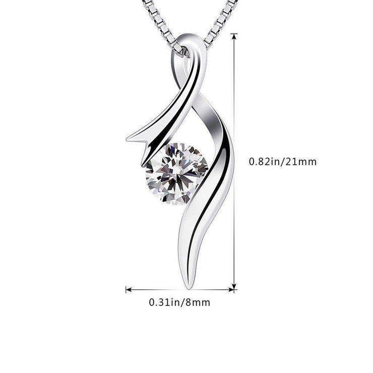 Silver Plated Hollow Elegant Retro Pendant Necklace