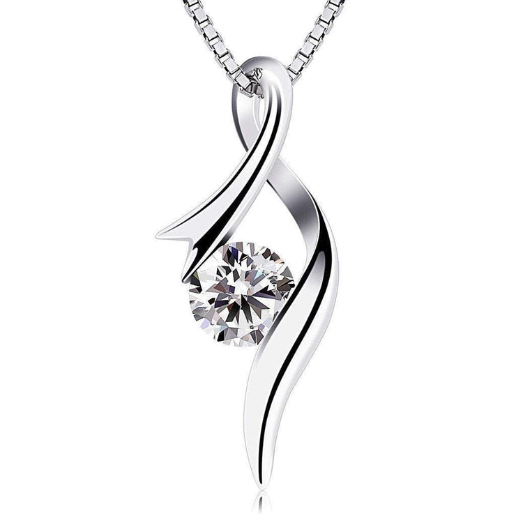 Silver Plated Hollow Elegant Retro Pendant Necklace