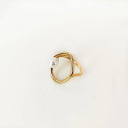 Minimalist Dainty Pearl Ring for Women