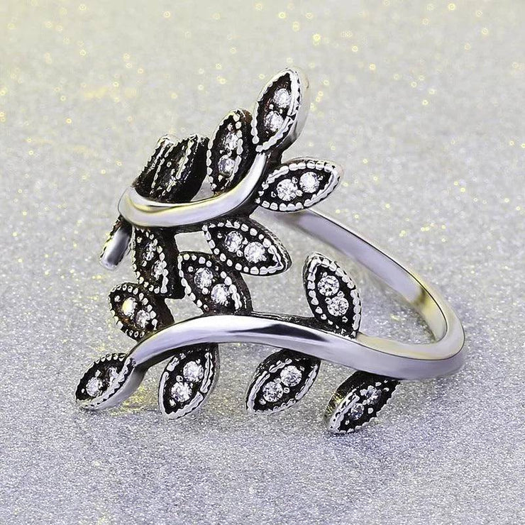 Tree of Life Black Vintage Rings