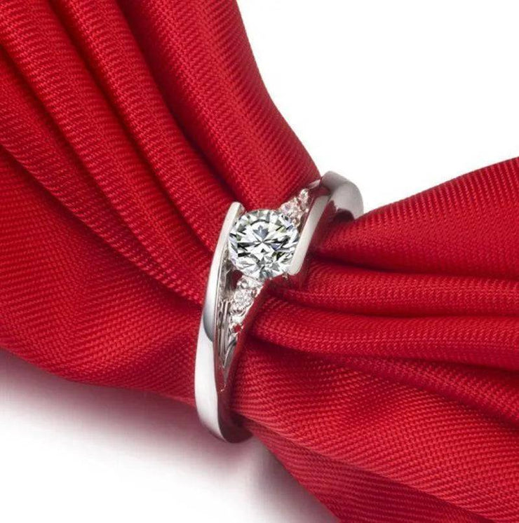 Korean Style Ring Silver Plated