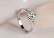 Korean Style Ring Silver Plated