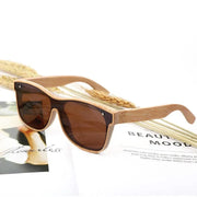 Bamboo Frame Polarized Sunglasses