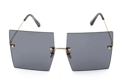 Oversized Rimless Square Sunglasses - PrimoWears