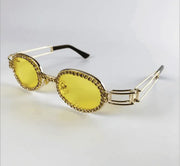 Vintage Small Round Diamond Sunglasses