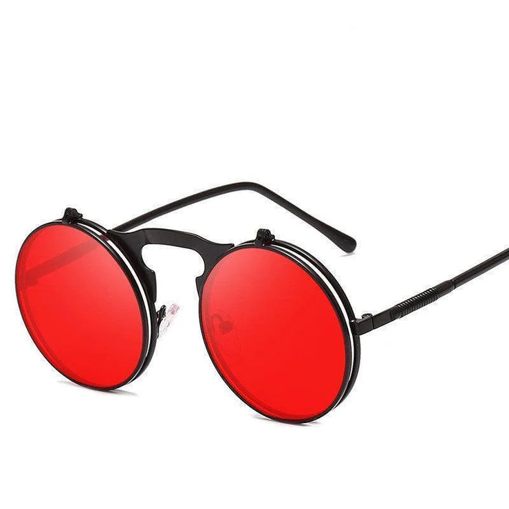 Retro Steampunk Flip Sunglasses