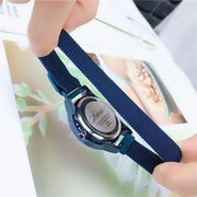 Star-Cut Face Waterproof Mesh Band Watch