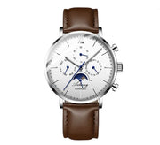 Men's Automatic Mechanical Wristwatch Leather Band