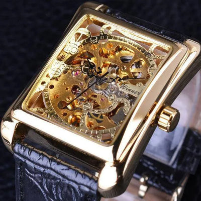 Men's Casual Swiss Hollow Mechanical Wristwatch