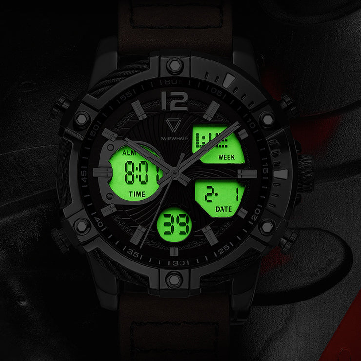Luminous Waterproof Non Mechanical Wristwatch