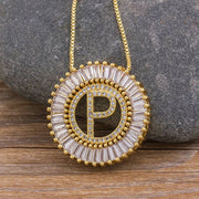Classic A-Z Initials Letter Pendant Name Necklace
