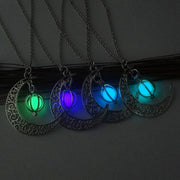Luminous Moon Pumpkin Creative Pendant Necklace