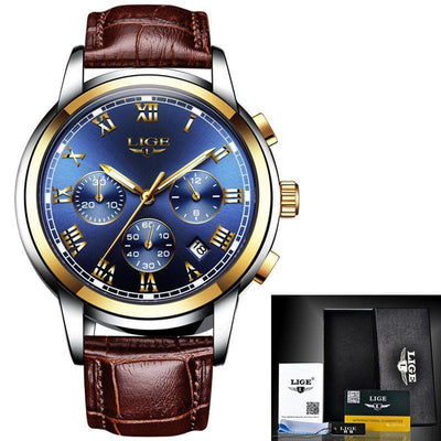Men's Leather Casual Watch