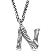 Unique Men's Initial A - Z Necklace