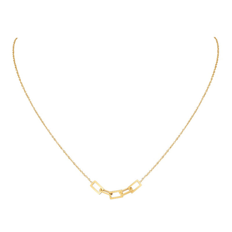 Sideway Dainty Pendant and Necklace for Women