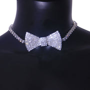 Crystal Bow Tie Necklace