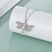 Sterling Silver Dargonfly Urn Necklace