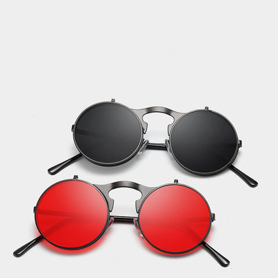 Retro Steampunk Flip Sunglasses